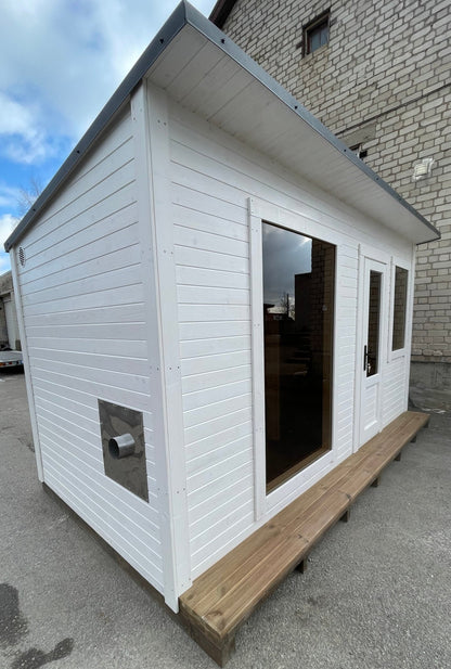 Halo Saunas The Nordic Escape Traditional Outdoor 6 Person Sauna - Nuovo Luxury - Outdoor Sauna