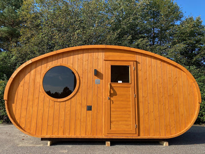 Halo Saunas Tranquil Ellipse Sauna 5m x 2.38m - Nuovo Luxury - Outdoor Sauna