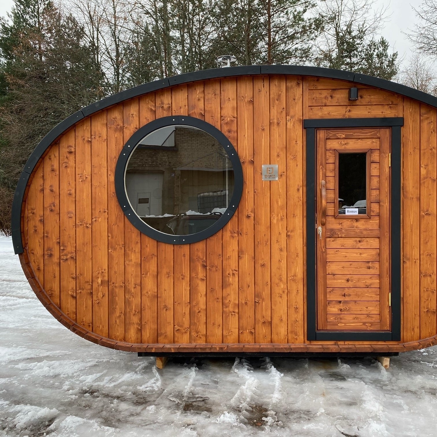 Halo Saunas Tranquil Ellipse Sauna 5m x 2.38m - Nuovo Luxury - Outdoor Sauna