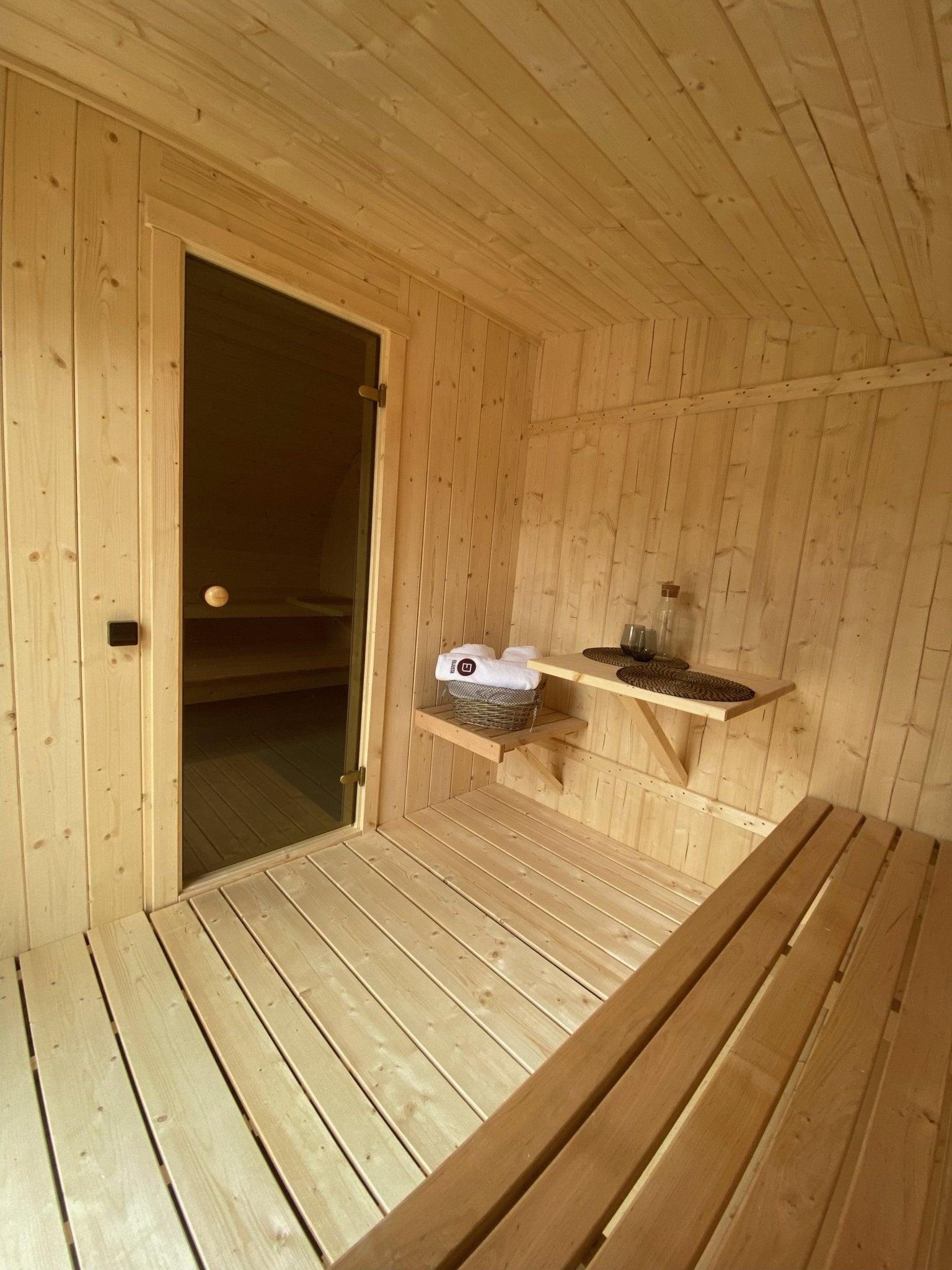Halo Saunas Tranquil Ellipse Sauna 5m x 2.38m - Nuovo Luxury - Outdoor Sauna