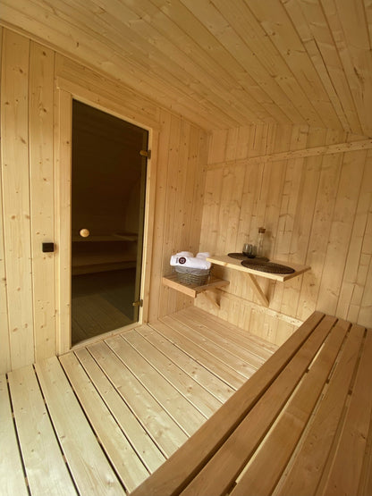 Halo Saunas Tranquil Ellipse Sauna 5m x 2.38m - Nuovo Luxury - Outdoor Sauna