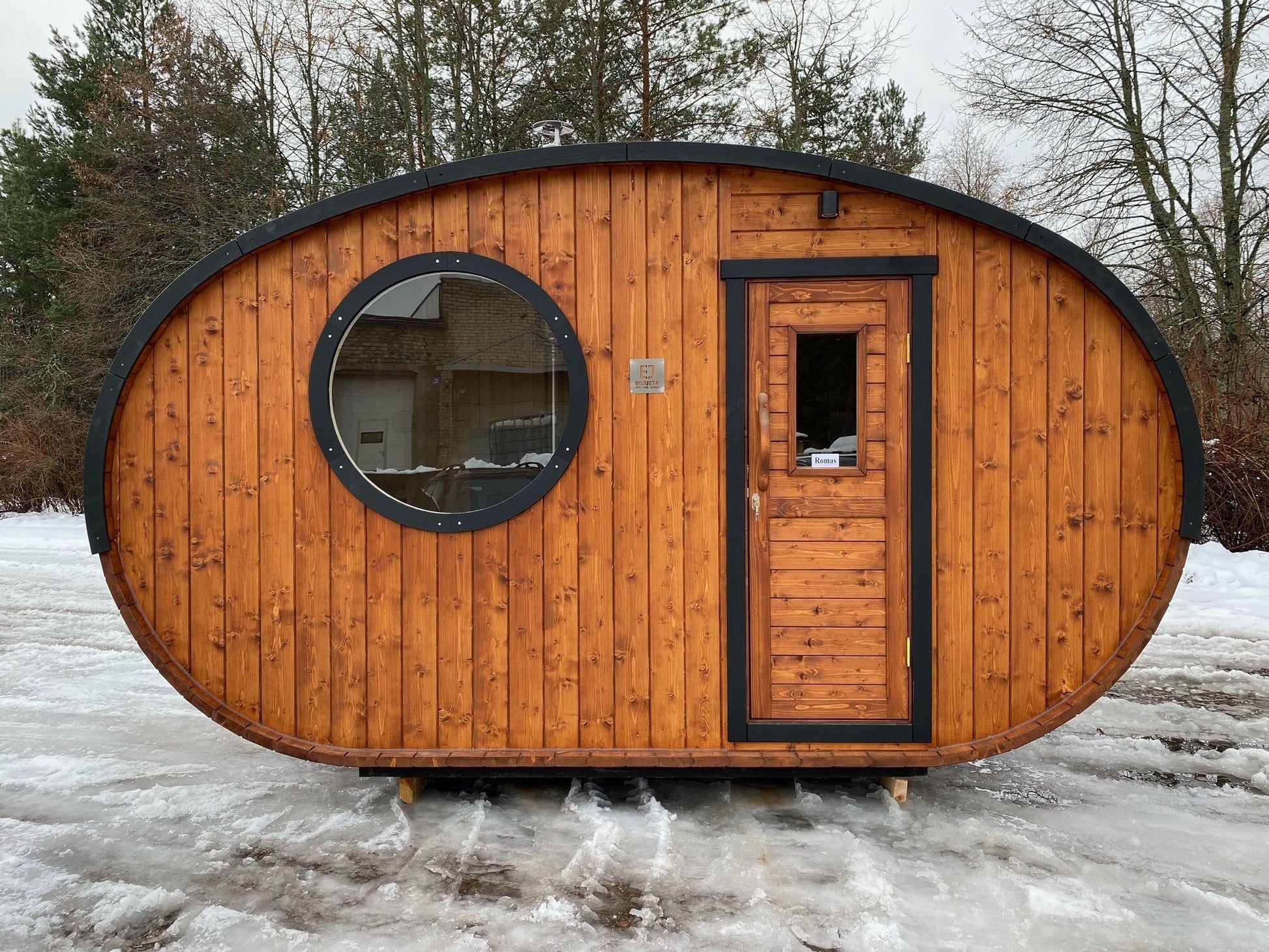 Halo Saunas Tranquil Ellipse Sauna 5m x 2.38m - Nuovo Luxury - Outdoor Sauna
