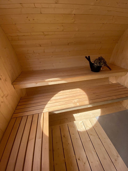 Halo Saunas Tranquil Ellipse Sauna 5m x 2.38m - Nuovo Luxury - Outdoor Sauna