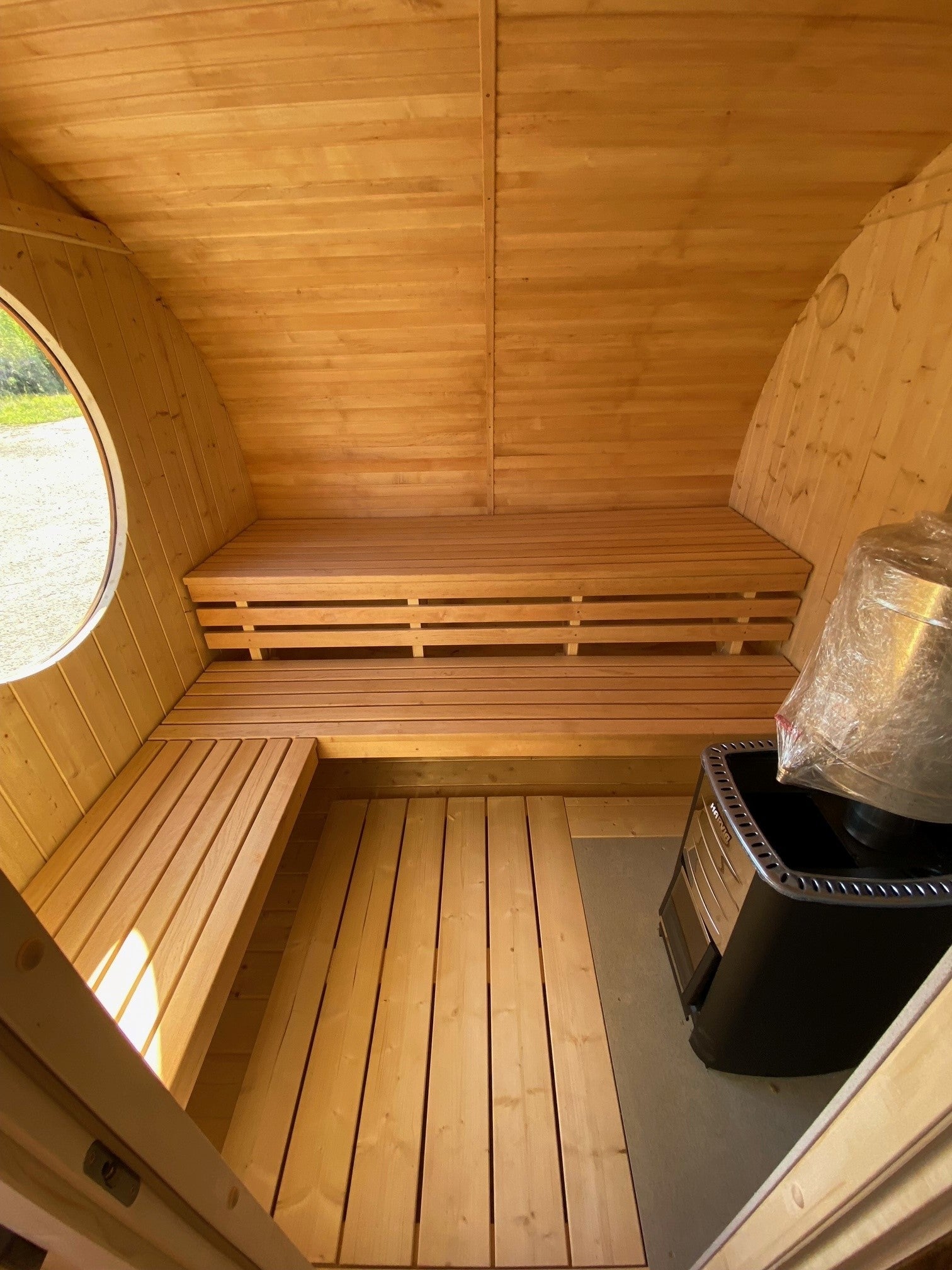 Halo Saunas Tranquil Ellipse Sauna 5m x 2.38m - Nuovo Luxury - Outdoor Sauna