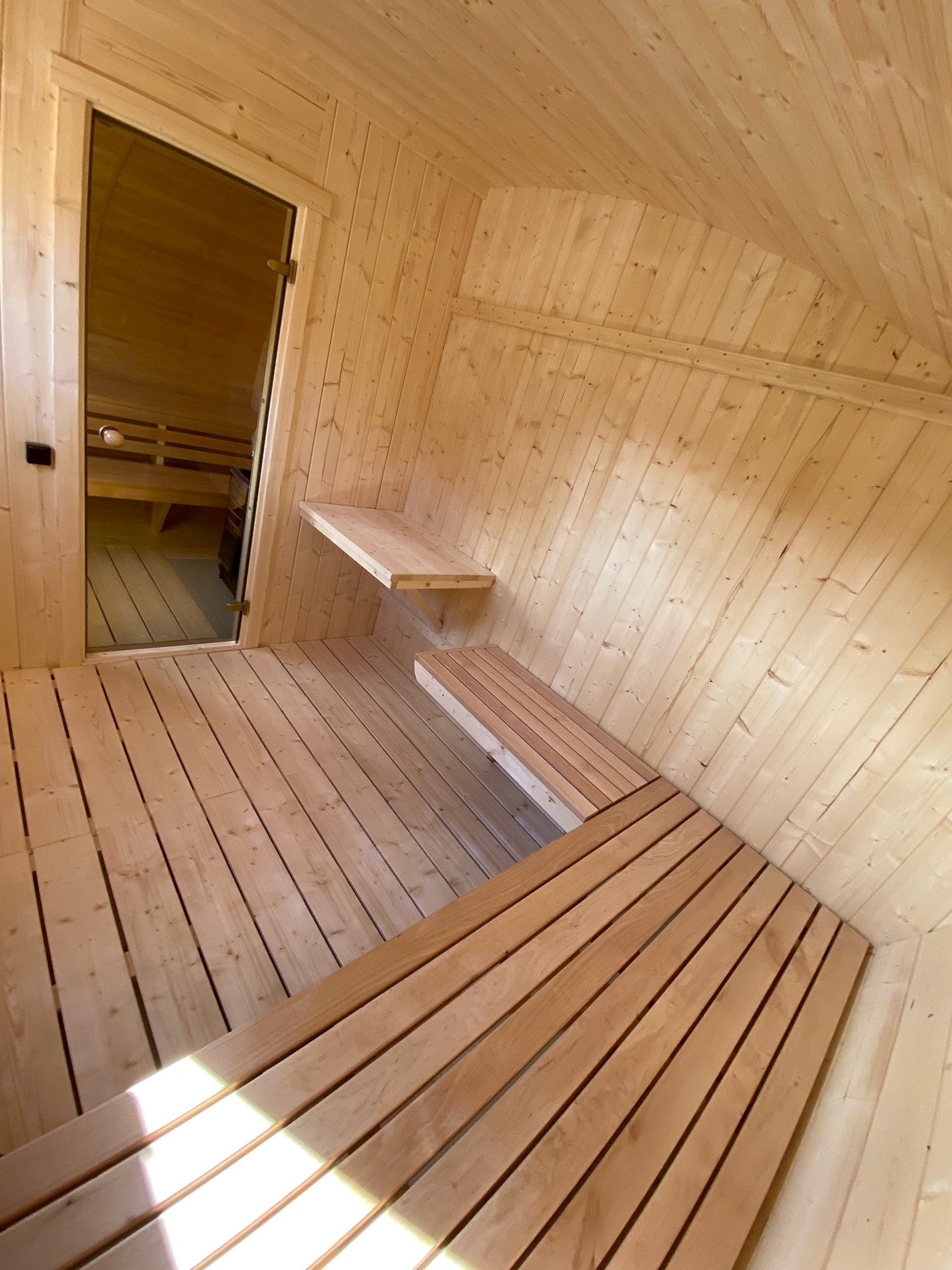 Halo Saunas Tranquil Ellipse Sauna 5m x 2.38m - Nuovo Luxury - Outdoor Sauna