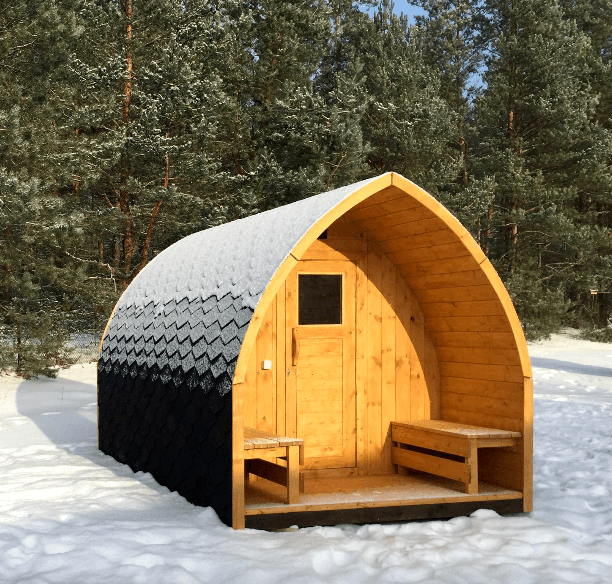 Halo Saunas Tridome Customizable Sauna - Nuovo Luxury - Outdoor Sauna