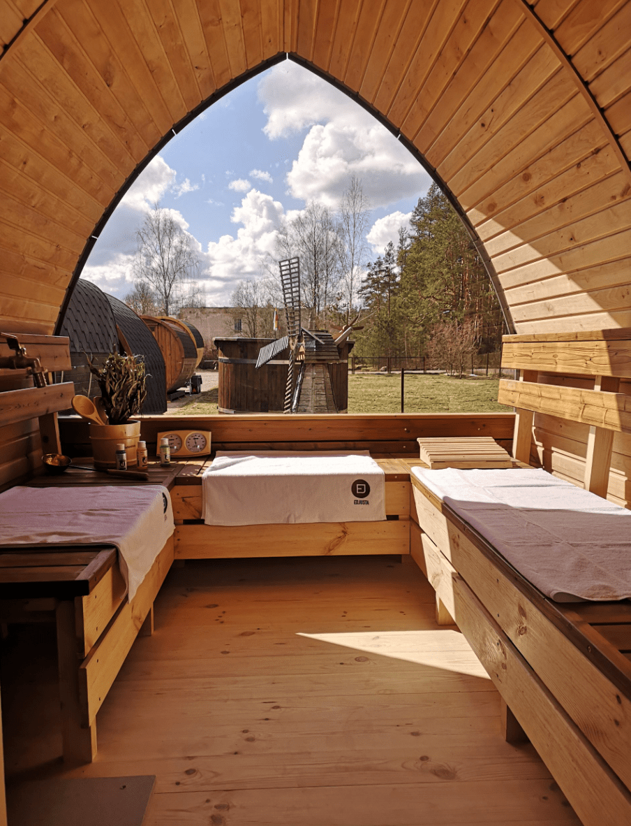 Halo Saunas Tridome Customizable Sauna - Nuovo Luxury - Outdoor Sauna