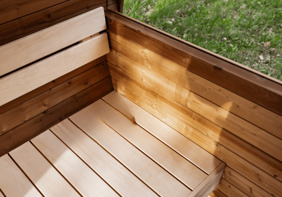 Halo Saunas Vox Barrel Sauna Thermo - wood - Nuovo Luxury - Outdoor Sauna