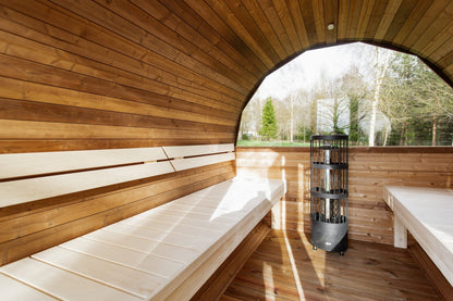 Halo Saunas Vox Barrel Sauna Thermo - wood - Nuovo Luxury - Outdoor Sauna