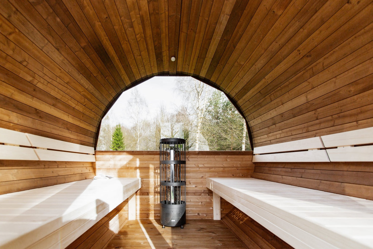 Halo Saunas Vox Barrel Sauna Thermo - wood - Nuovo Luxury - Outdoor Sauna