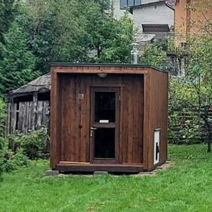 Halo Saunas Z1 Traditional Timber Frame Sauna 3.5m x 2.45m - Nuovo Luxury - Outdoor Sauna