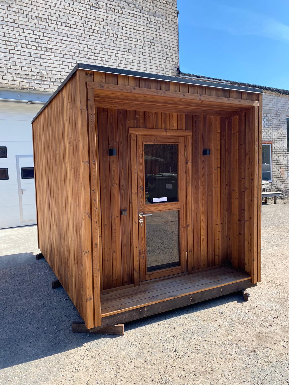 Halo Saunas Z1 Traditional Timber Frame Sauna 3.5m x 2.45m - Nuovo Luxury - Outdoor Sauna
