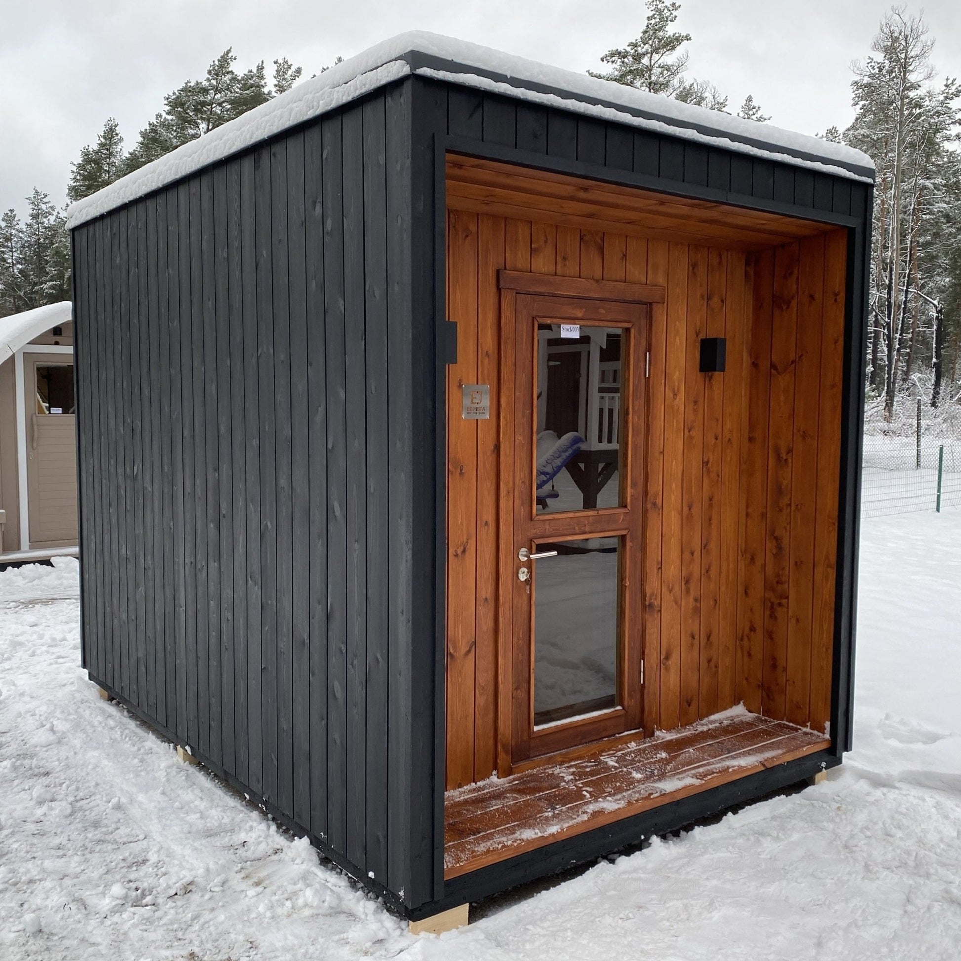 Halo Saunas Z2 Traditional Timber Frame Sauna 3.5m x 2.45m - Nuovo Luxury - Outdoor Sauna