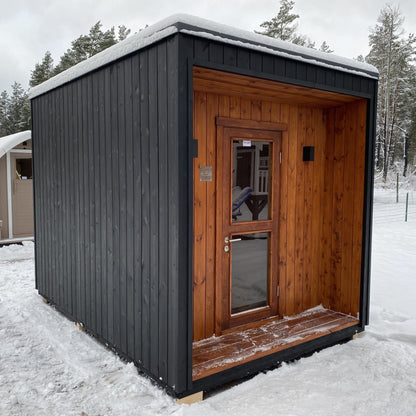 Halo Saunas Z2 Traditional Timber Frame Sauna 3.5m x 2.45m - Nuovo Luxury - Outdoor Sauna