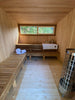 Halo Saunas Z2 Traditional Timber Frame Sauna 3.5m x 2.45m - Nuovo Luxury - Outdoor Sauna