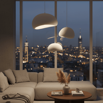 HaloStone Textured Pendant – Soft Ambient LED Lighting (1 Piece) - Nuovo Luxury - Lighting
