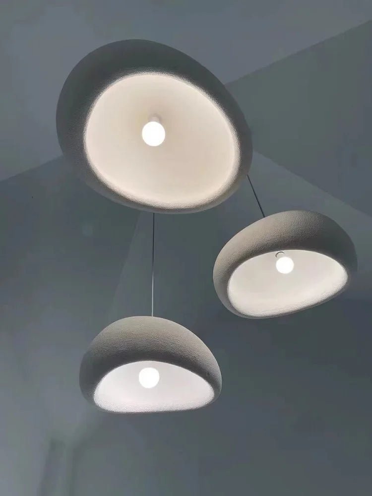 HaloStone Textured Pendant – Soft Ambient LED Lighting (1 Piece) - Nuovo Luxury - Lighting