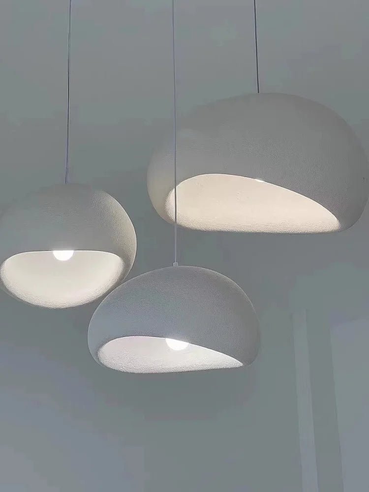 HaloStone Textured Pendant – Soft Ambient LED Lighting (1 Piece) - Nuovo Luxury - Lighting