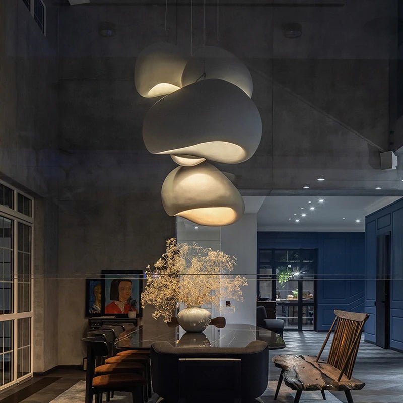 HaloStone Textured Pendant – Soft Ambient LED Lighting (1 Piece) - Nuovo Luxury - Lighting