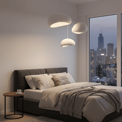 HaloStone Textured Pendant – Soft Ambient LED Lighting (1 Piece) - Nuovo Luxury - Lighting