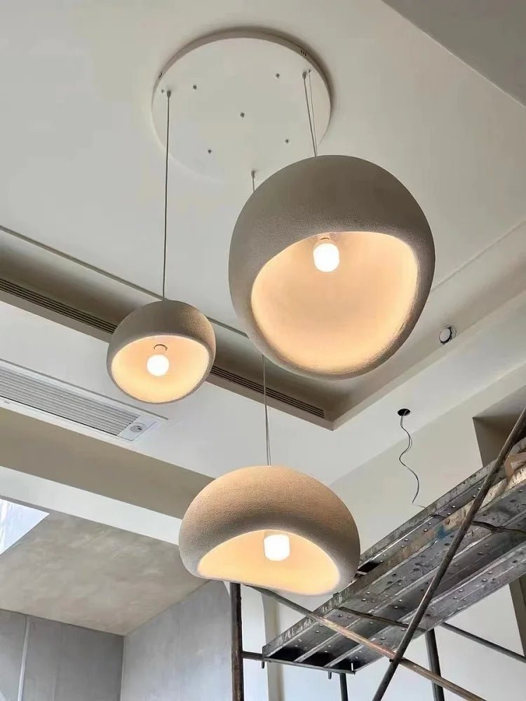 HaloStone Textured Pendant – Soft Ambient LED Lighting (1 Piece) - Nuovo Luxury - Lighting
