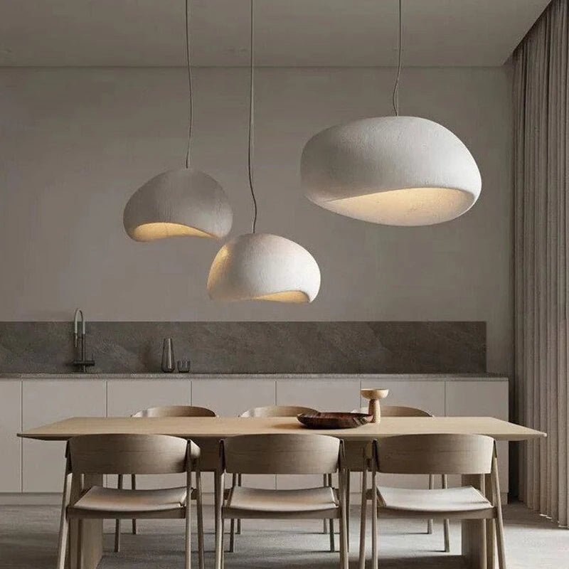 HaloStone Textured Pendant – Soft Ambient LED Lighting (1 Piece) - Nuovo Luxury - Lighting