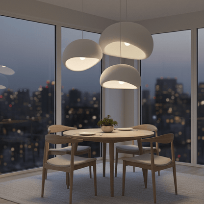 HaloStone Textured Pendant – Soft Ambient LED Lighting (1 Piece) - Nuovo Luxury - Lighting