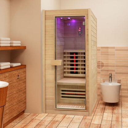 Home Infrared Sauna KY001 - 900mm x 900mm - Nuovo Luxury - Sauna & Steam Shower Cabin