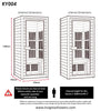 Home Infrared Sauna KY004 - 900mm x 900mm - Nuovo Luxury - Indoor Infrared Sauna