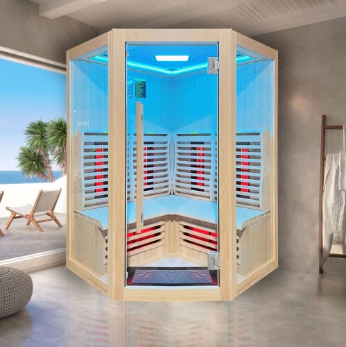 Home Infrared Sauna KY006 - 1300mm x 1300mm - Nuovo Luxury - Indoor Infrared Sauna