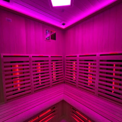 Home Infrared Sauna KY006 - 1300mm x 1300mm - Nuovo Luxury - Indoor Infrared Sauna