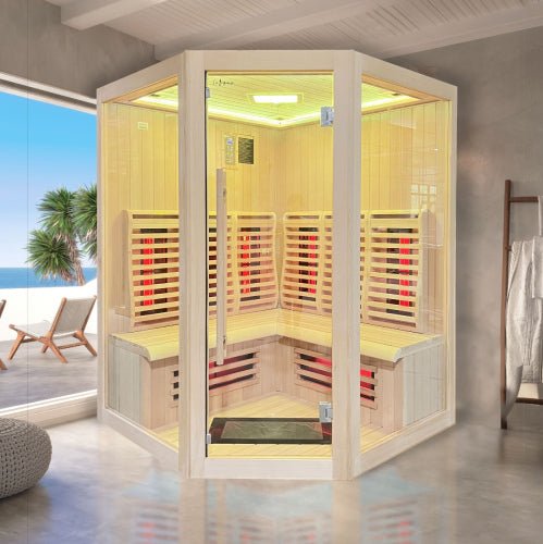 Home Infrared Sauna KY007 - 1500mm x 1500mm - Nuovo Luxury - Indoor Infrared Sauna