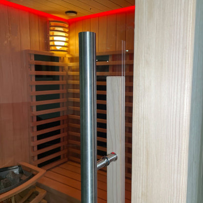 Hybrid Outdoor 2 - Person Sauna w/ Bluetooth Speakers - Nuovo Luxury - Outdoor Sauna