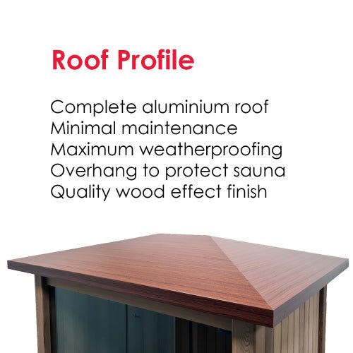 Hybrid Outdoor 2 - Person Sauna w/ Bluetooth Speakers - Nuovo Luxury - Outdoor Sauna