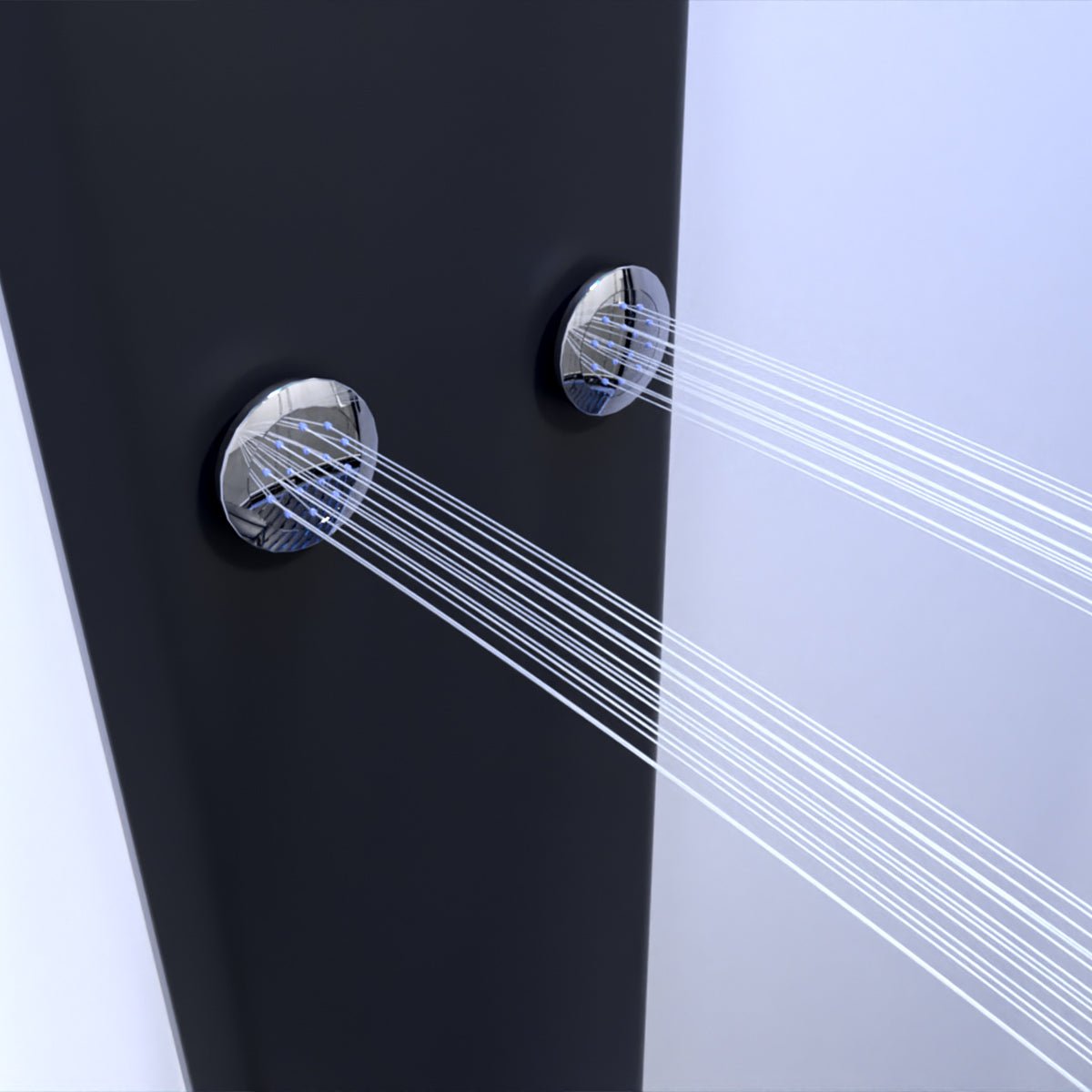 Insignia Monochrome Rectangle Steam Shower - Nuovo Luxury - Steam Shower