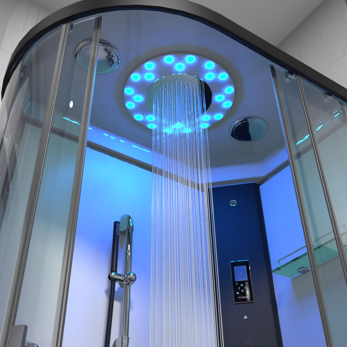 Insignia Monochrome Steam Shower - Right Hand Offset - Nuovo Luxury - Steam Shower