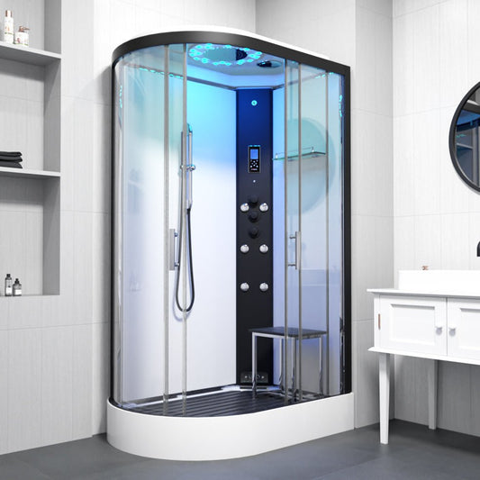 Insignia Monochrome Steam Shower - Right Hand Offset - Nuovo Luxury - Steam Shower