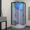 Insignia Platinum Shower Cabin 1000x1000mm - Black Frame/Clear Glass - Nuovo Luxury - Steam Shower Bath