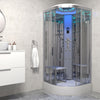 Insignia Platinum Shower Cabin 1000x1000mm - Chrome Frame/Clear Glass - Nuovo Luxury - Steam Shower Bath