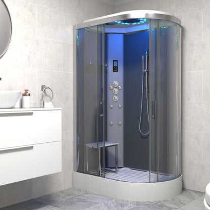 Insignia Platinum Shower Cabin 1200x800mm - Chrome Frame/Left Hand - Nuovo Luxury - Sauna & Steam Shower Cabin