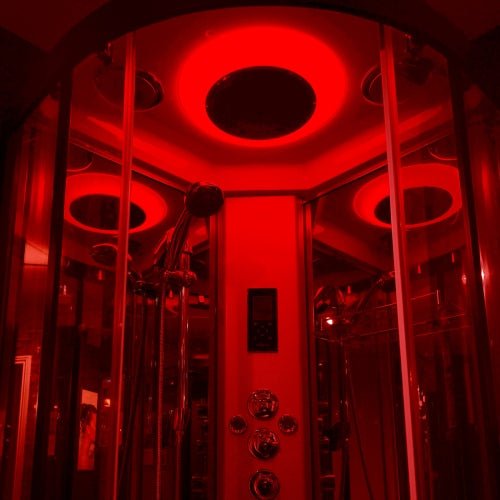 Insignia Premium Offset Quadrant Steam Shower Cabin 1100 x 700mm - Nuovo Luxury - Steam Shower