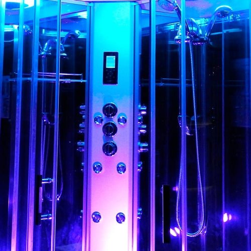 Insignia Premium Offset Quadrant Steam Shower Cabin 1100 x 700mm - Nuovo Luxury - Steam Shower