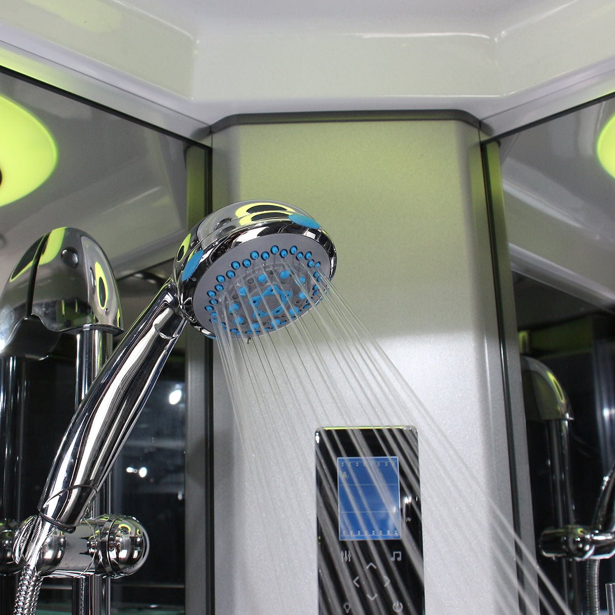Insignia Premium Shower Cabin 1050x850mm - Chrome Frame - Nuovo Luxury - Steam Shower Bath