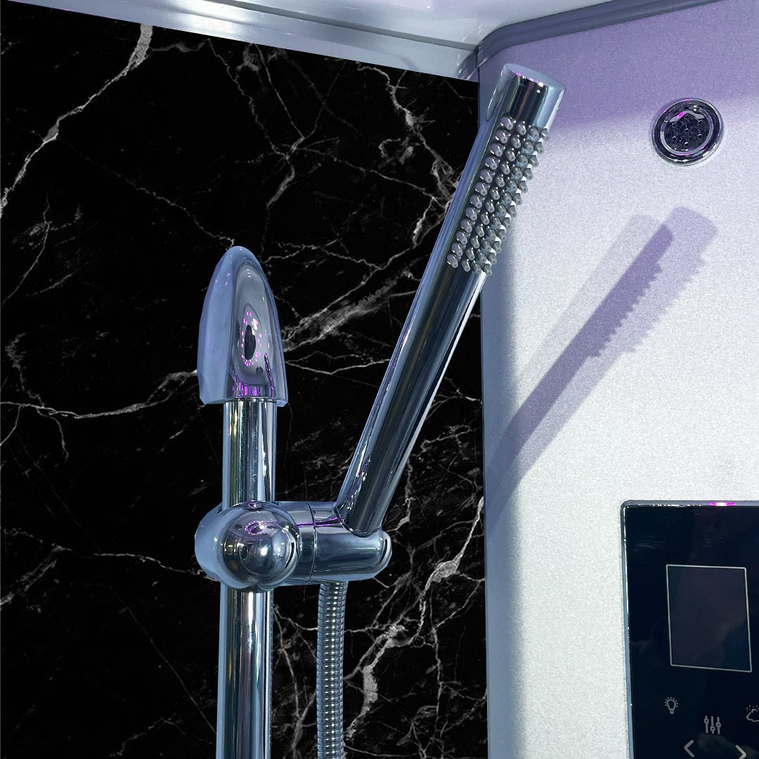Insignia Rectangular Steam Shower - Black Marble - Nuovo Luxury - Steam Shower