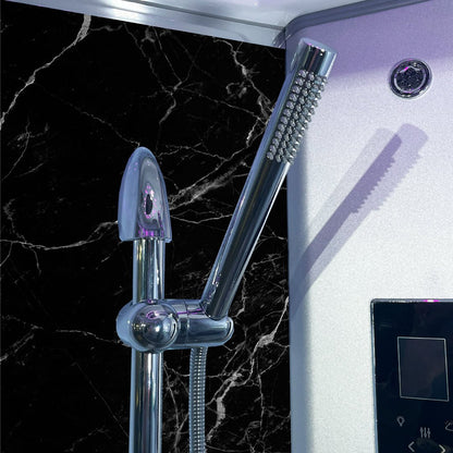Insignia Rectangular Steam Shower - Black Marble - Nuovo Luxury - Steam Shower