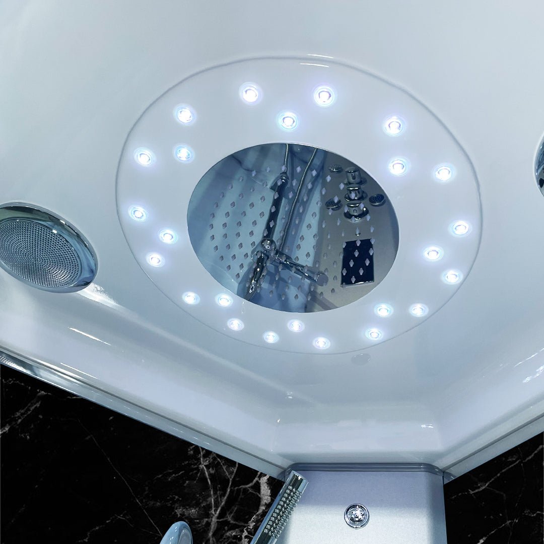 Insignia Rectangular Steam Shower - Black Marble - Nuovo Luxury - Steam Shower