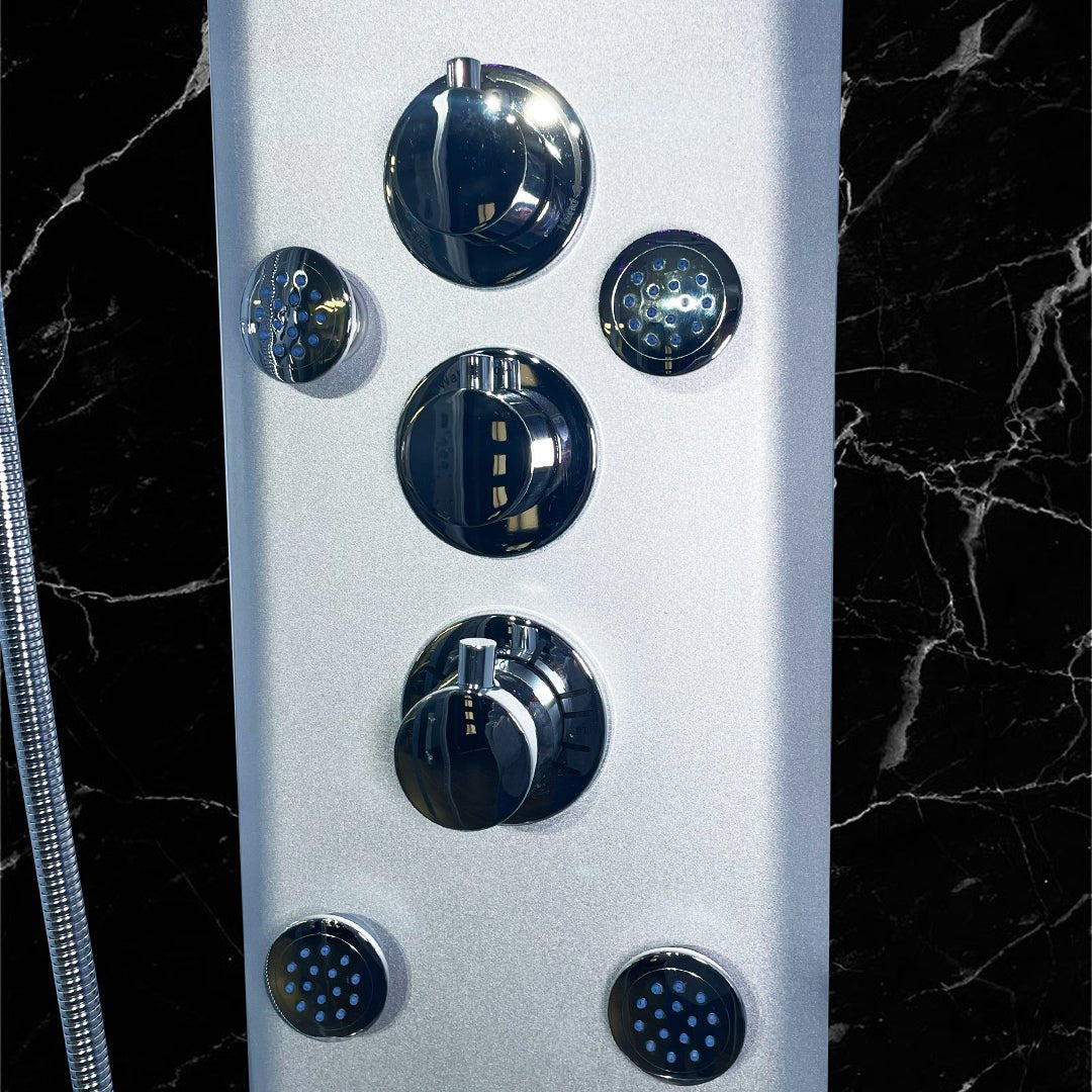 Insignia Rectangular Steam Shower - Black Marble - Nuovo Luxury - Steam Shower
