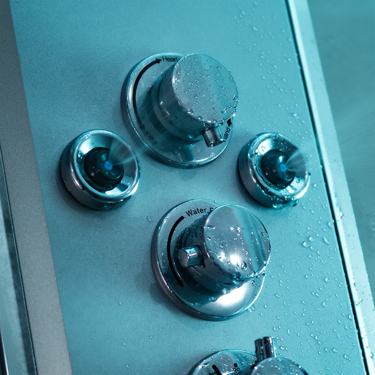 Multi-stream adjustable chrome body jets