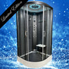 Limited Edition Insignia Black Sparkle Steam Shower Quadrant - Nuovo Luxury - Steam Shower