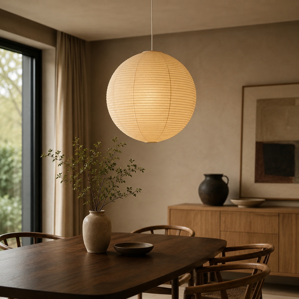 Sfera Washi Paper Globe Pendant